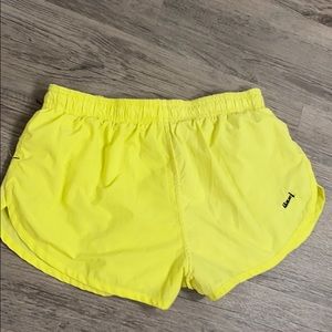 Neon yellow Uzzi shorts